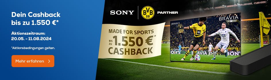 Sony TV Double Cashback Aktion - HiFi-Profis Darmstadt